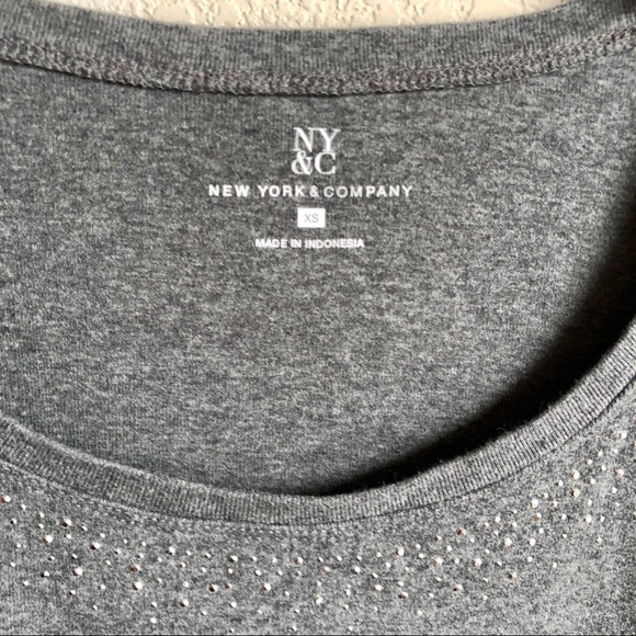 New York & Company long sleeve with bling - Picture 3 of 4